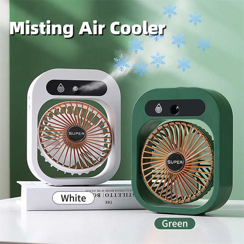 Fresh Breeze™  -2-in-1  Personal Portable Misting Fan & Humidifier   –  Cooling + Fine Mist Spray